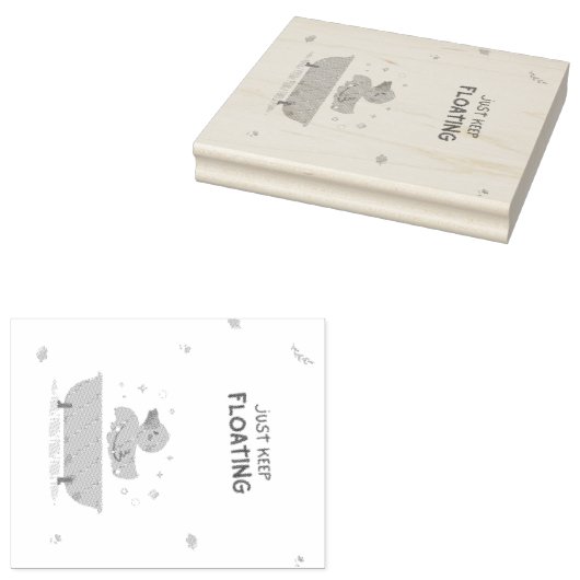 Wood Art Stamp Rubberstempel (Gestempeld)