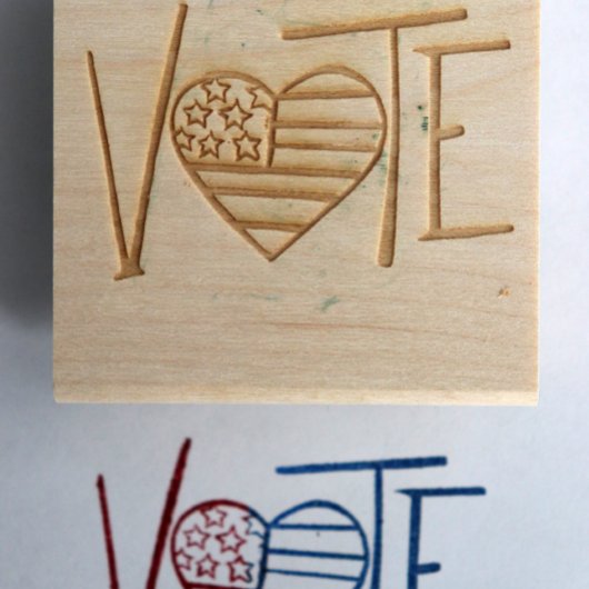 Wood Art Stamp Rubberstempel