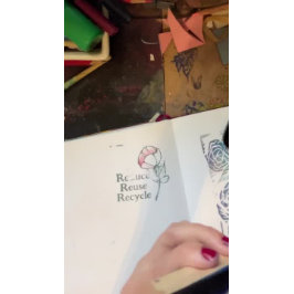 Wood Art Stamp Rubberstempel