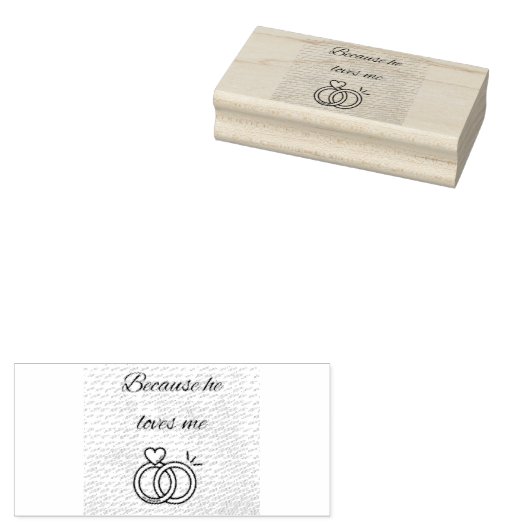 Wood Art Stamp Rubberstempel (Gestempeld)