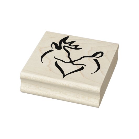 Wood Art Stamps/Kissing Buck en Doe Rubberstempel (Stempel)