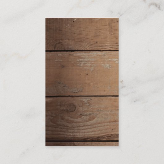  Wood Background Coyote Animal Wild West Theme Visitekaartje (Achterkant)