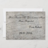 Wood Background Suitup Ik ben m'n groomsman Kaart (Achterkant)