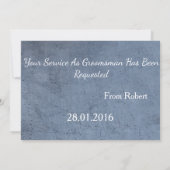 Wood Background Suitup Ik ben m'n groomsman Kaart (Achterkant)