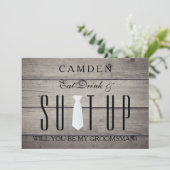 Wood Background Suitup... zal je mijn huisvrouw zi Kaart (Staand voorkant)