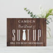 Wood Background Suitup... zal je mijn huisvrouw zi Kaart (Staand voorkant)