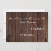 Wood Background Suitup... zal je mijn huisvrouw zi Kaart (Achterkant)