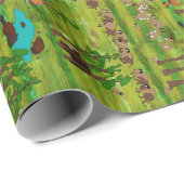 Wood Badge Critter Scenery Cadeaupapier (Rol Hoek)