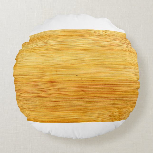 Wood bamboo background texture rond kussen (Voorkant)