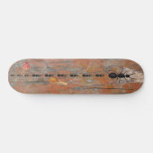 Wood Bark Ants Follow Leader Maple Leaves Twig Persoonlijk Skateboard (Horizontaal)