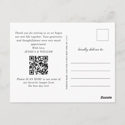 Wood Bark Heart Baby Breath Weddenschap Bedankt Briefkaart (Achterkant)