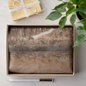 Wood Barn Chicken Decoupage Tissuepapier (Geschenk)