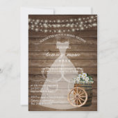 Wood Barrel Vrijgezellenfeest- White Spring Floral Kaart (Voorkant)