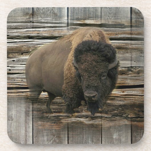Wood Bison Bier Onderzetter (Voorkant)