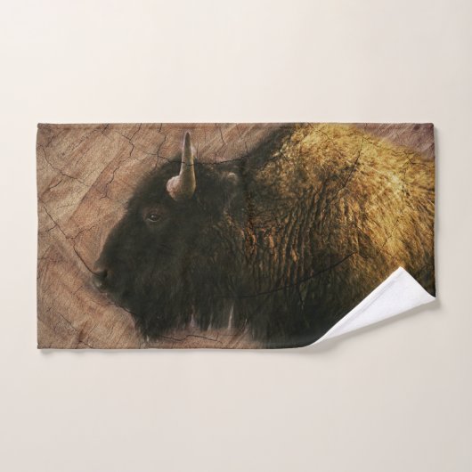 Wood Bison Buffalo Handdoek (Handdoek)