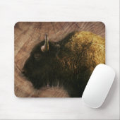 Wood Bison Buffalo Muismat (Met muis)
