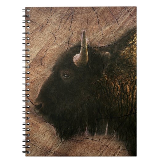 Wood Bison Buffalo Notitieboek (Voorkant)