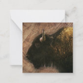 Wood Bison Buffalo Notitiekaartje (Voorkant)