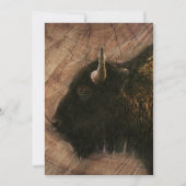 Wood Bison Buffalo Save The Date (Voorkant)