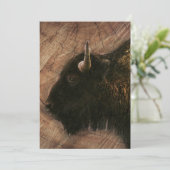 Wood Bison Buffalo Save The Date (Staand voorkant)