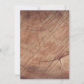 Wood Bison Buffalo Save The Date (Achterkant)