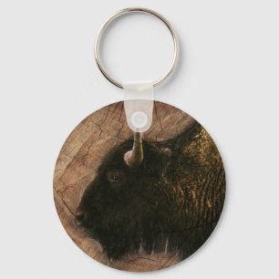 Wood Bison Buffalo Sleutelhanger