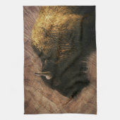 Wood Bison Buffalo Theedoek (Verticaal)