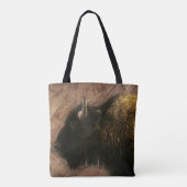 Wood Bison Buffalo Tote Bag (Achterkant)