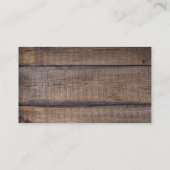 Wood Bison Buffalo Visitekaartje (Achterkant)