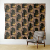 Wood Bison Buffalo Wandkleed (In Situ (horizontaal))