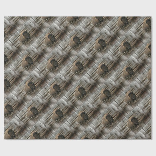 Wood Bison Cadeaupapier (Vlak)