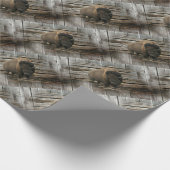 Wood Bison Cadeaupapier (Hoek)