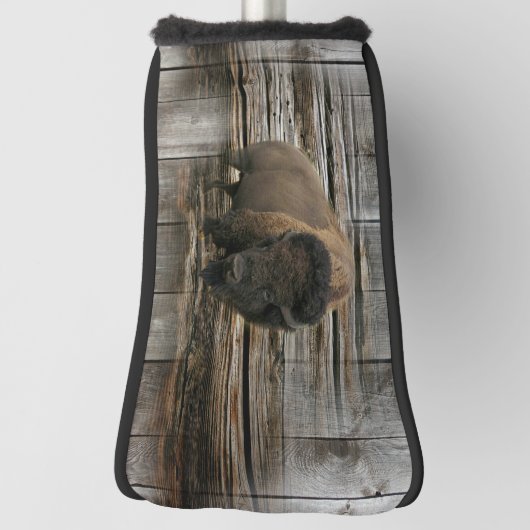 Wood Bison Golfheadcover (Draai 90)