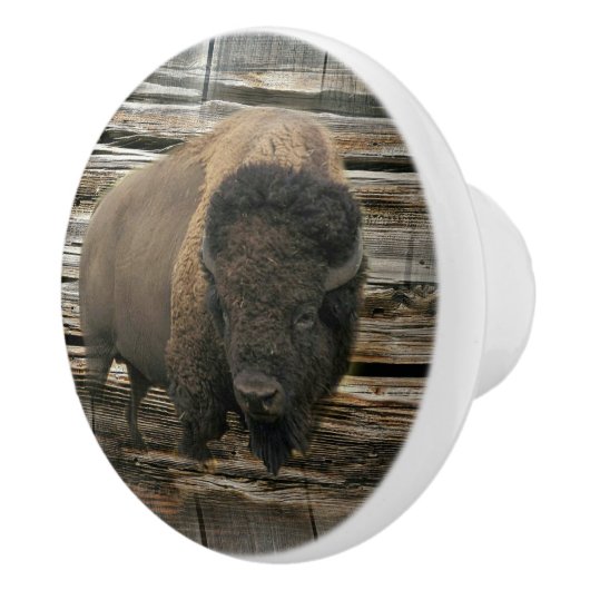 Wood Bison Keramische Knop (Rechts)