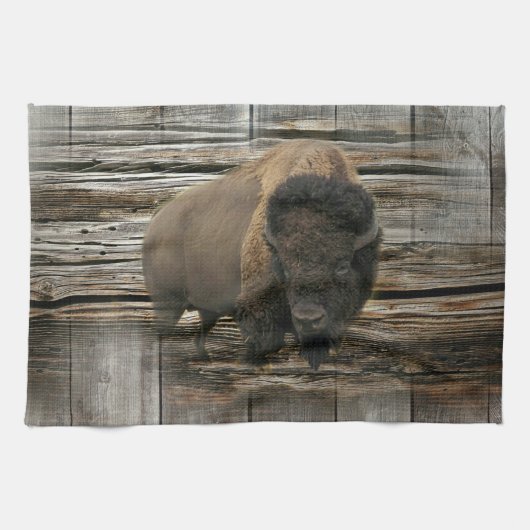 Wood Bison Theedoek (Horizontaal)