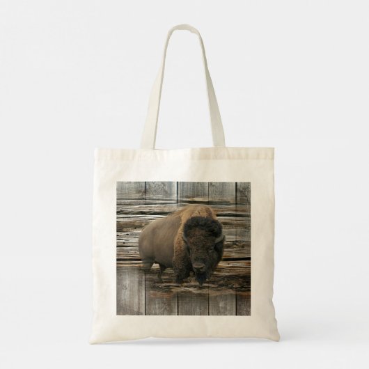 Wood Bison Tote Bag (Achterkant)