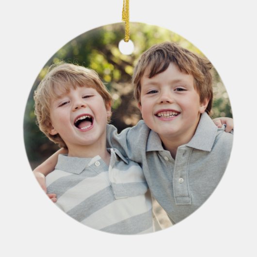 Wood Block Tree Custom Ornaming Keramisch Ornament (Achterkant)