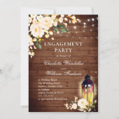 Wood Blush Rozen & Lantern ENGAGTY Kaart (Voorkant)