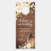 Wood & Blush Rozen Weddenschap niet storen Deurhanger (Achterkant)