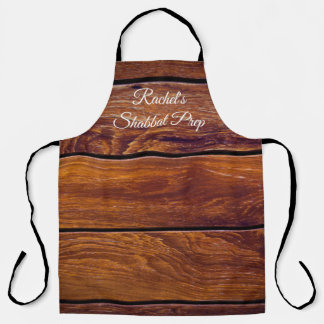 Wood Board Effect Schort