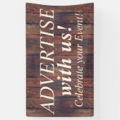 WOOD BOARDS naadloos patroon + uw ideeën Spandoek (Verticaal)