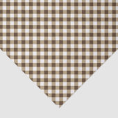 Wood Brown Gingham Tissuepapier (Detail)