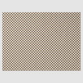 Wood Brown Gingham Tissuepapier (Voorkant)
