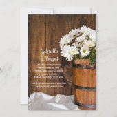 Wood Bucket Daisies Country Wedding Save the Date (Voorkant)