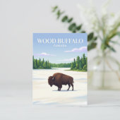 Wood Buffalo National Park Canada Briefkaart (Staand voorkant)