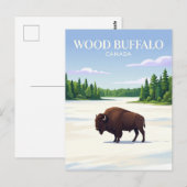Wood Buffalo National Park Canada Briefkaart (Voorkant / Achterkant)