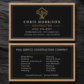 Wood Building Construction Home Improvement Visitekaartje