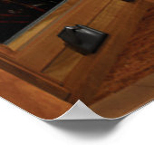 Wood-buisverlichting - Vliegende hond uit het land Poster (Hoek)