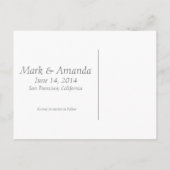 Wood California slaat de datum op Aankondigingskaart (Achterkant)