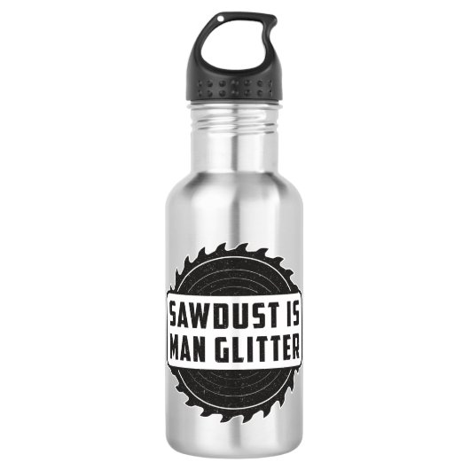 Wood Carpenter Woodworking Funny Gift Waterfles (Voorkant)